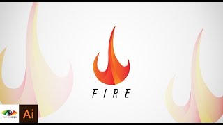 Adobe Illustrator Tutorial  How to create a fire logo design [upl. by Folberth]