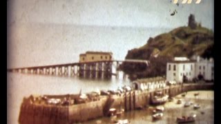 Tenby Wales 1958 old cine film [upl. by Bigod]