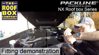 Packline NX 215 roof box  How to fit [upl. by Herbie]