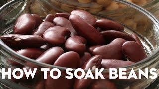 How To Soak Dried Beans  Good Housekeeping [upl. by Aneret]