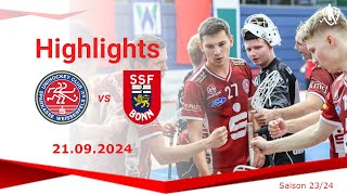 UHC Sparkasse Weißenfels vs SSF Dragons Bonn Highlights 21092024 [upl. by Bulley]