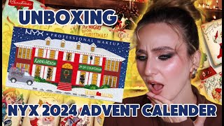 UNBOXING THE NYX 2024 ADVENT CALENDER  EVERYTHING IS FULL SIZE [upl. by Sheley488]