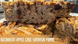 Tarte aux pommes et sarrasin sans gluten sans sucreGlutenFree and SugarFree Buckwheat Apple Pie [upl. by Etnahsal]