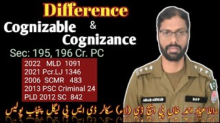 Difference Between Cognizance amp Cognizable [upl. by Etteoj736]