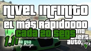 GTA V ONLINE NIVEL INFINITO  RP INFINITA  NUEVO TRUCO NIVEL MAXIMO 20 SEGS  GTAV 111 GLITCH [upl. by Dory]