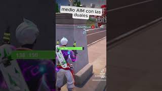 el medio AIM las duales  FORTNITE shorts [upl. by Yzzik]