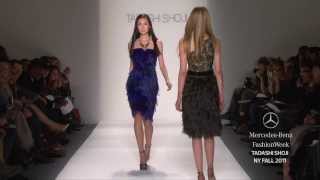 Tadashi Shoji FALL 2011 COLLECTION MERCEDESBENZ FASHION WEEK [upl. by Yramliw89]