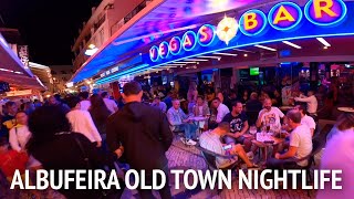 Albufeira Old Town Nightlife  Portugal Summer 2021 [upl. by Streeto647]