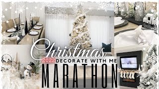 Modern Christmas Decoration Ideas 2022  White  Black Christmas Home Decor  Holiday Idea Marathon [upl. by Nyvrem]