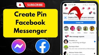 How to create pin on facebook messenger 2024  Create pin facebook lite [upl. by Callean]