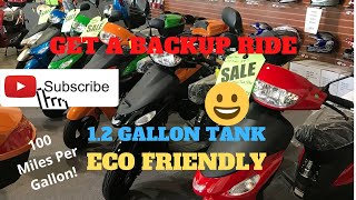 TaoTao ATM50 Moped Gas Scooter As Backup Ride Get 100 MPG Gallon [upl. by Reyam]