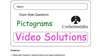 Pictograms Answers  Corbettmaths [upl. by Vickey151]