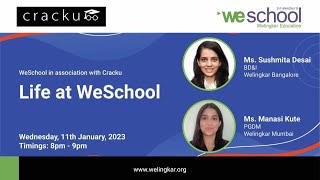 Life At WeSchool  Campus life and Admission Process By Welingkar 🔴 Live Webinar [upl. by Adnirual422]