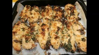 Crispy chicken breast ovenbakedhave recipeשניצלונים קריספיים אפויים בתנוריש מתכון [upl. by Adnotal]