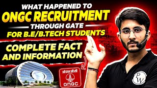 ONGC Through GATE  BE  Btech Students  Complete Fact and Information [upl. by Odrarej]