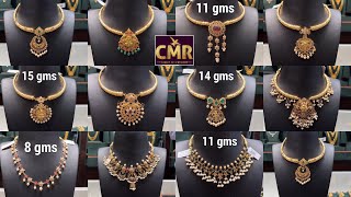 కొత్త Lightweight Kante Necklaces Designs వచ్చేసాయ్  New Collection  CMR Jewellery Designs [upl. by Synned]