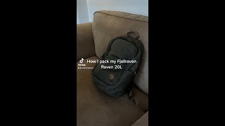 Fjallraven Raven 20L  IMPRESSIVE Minimal Everyday Bag [upl. by Barnaby]