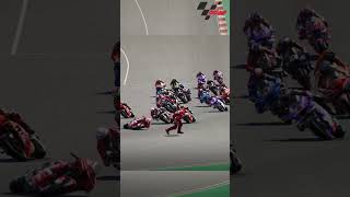 Bastianini Crash MotoGP Silverstone 2023 [upl. by Lyram]