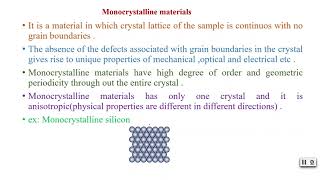 Monocrystalline  Polycrystalline  Amorphous materials [upl. by Johnsten]