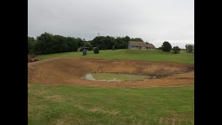 New 34 Acre pond build From beginning to end [upl. by Yecal]