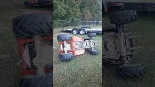 husqvarna mudmower countryflippedlawnmower4wheeler mud lawnmower viralvideo shortvideo [upl. by Ellwood]