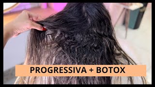 Fiz progressiva e botox nesse cabelo  passo a passo [upl. by Aihsoek433]