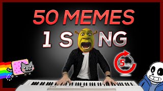 50 MEMES in 1 SONG in 5 minutes [upl. by Zandra922]