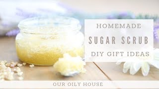 Homemade Sugar Scrub using Essential Oils  Frankincense and Lavender [upl. by Irolav]