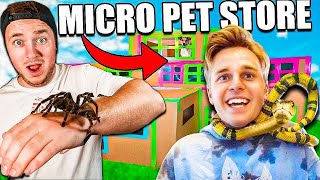 We Opened A FREE Micro Box Fort PET Store [upl. by Alamac]