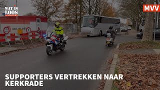 SUPPORTERS VERTREKKEN NAAR KERKRADE [upl. by Eitsrik]