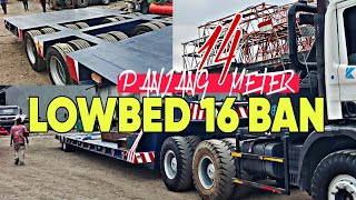 IDAMAN SOPIR ‼️ HASIL RAKIT BUNTUT LOWBED TRAILER 16 BAN TERPANJANG [upl. by Ferreby]