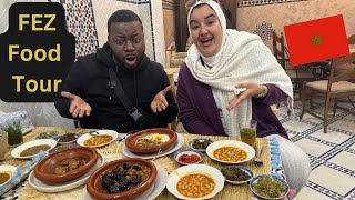 INSANE MOROCCO street food tour in FEZ [upl. by Notlrac]