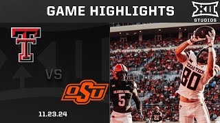 Texas Tech vs Oklahoma State Game Highlights  2024 Big 12 Football [upl. by Ainiger]