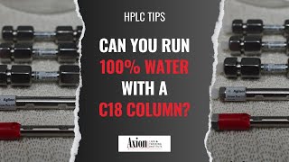 Can you run 100 water with a C18 column [upl. by Tahp]