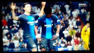 ¡HatTrick De Emmanuel Dennis Real Madrid 53 Club Brujas UEFA Champions League Fifa 20 [upl. by Ahsemak780]