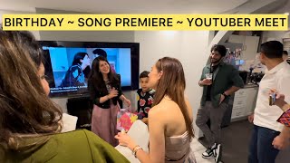 Divya Harjai’s Birthday Bash Aur Arjuna Ka New Song Release ❤️🧿  YouTuber Meet Up In UK 🇬🇧 [upl. by Elli]