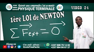 Physique Terminale 24  première loi de newton  principe dinertie [upl. by Adala351]