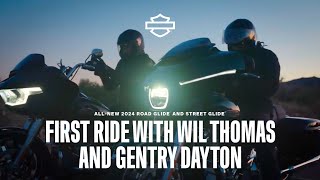 AllNew 2024 HD Road Glide amp Street Glide Motorcycles  First Ride with Wil Thomas amp Gentry Dayton​ [upl. by Aynav99]