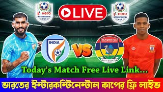 🔴 India VS Mauritius Match Live  India Intercontinental Match Live  Intercontinental Cup 2024 [upl. by Ahsiekit]