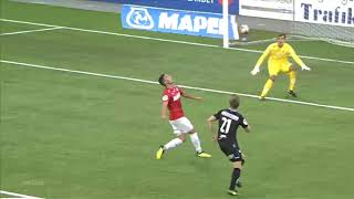 Amazing goal from up in the air by Niklas Castro of Kongsvinger Toppfotball [upl. by Sandry]