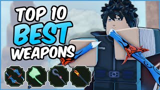 Top 10 BEST Weapons in Shindo Life  Shindo Life Weapon Tier List [upl. by Dante840]