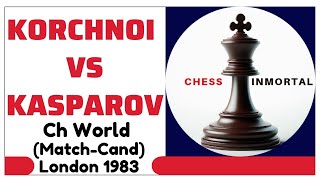 Viktor Korchnoi vs Garry Kasparov Ch World MatchCand London 1983 [upl. by O'Callaghan]