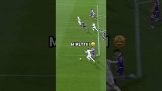 Miretti’s goal vs Fiorentina 🔥 dreams come true ⚪️⚫️ [upl. by Asertal]