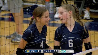 Wayzata vs Champlin Park Girls High School Volleyball [upl. by Eceirahs]