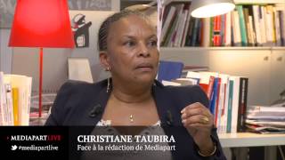 Christiane Taubira face à la rédaction de Mediapart [upl. by Caritta429]