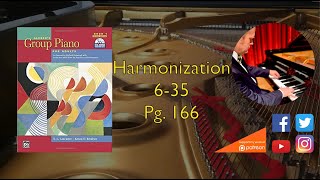 Harmonization 635 New River Train page 166 Alfreds Group Piano For Adults [upl. by Kielty]