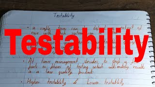 TestabilityTestability in software testingWhat is testability in software testing [upl. by Behn328]