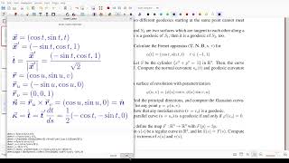 Curvature Normal Curvature Geodesic Curvature Demonstration Part 2 [upl. by Leilamag]