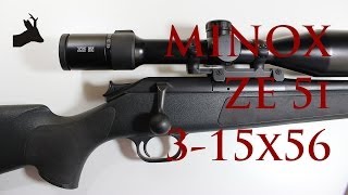 MINOX ZE5i 315x56 rifle scope with illuminated reticule unboxing  initial impression RoeStalker [upl. by Marjorie123]