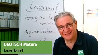 Wie schreibt man einen Leserbrief  Deutsch Matura [upl. by Adine115]